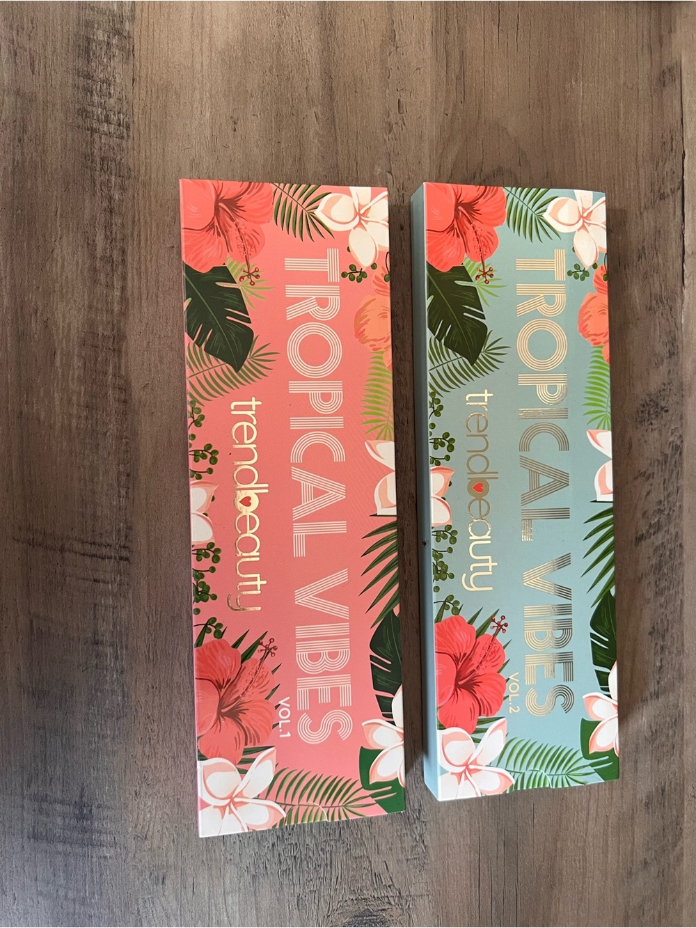 Lot of 2 TrendBeauty Eyeshadow Palettes Tropical Vibes vol. 1 & vol. 2